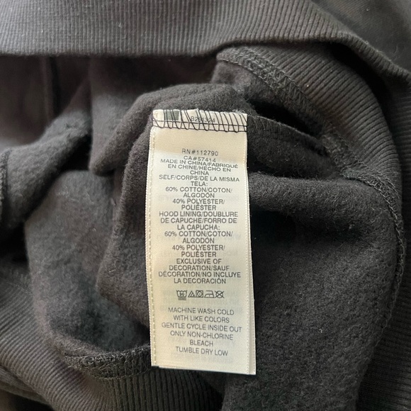 True Religion Jet Black Zip-Up Hoodie - Picture 5 of 6